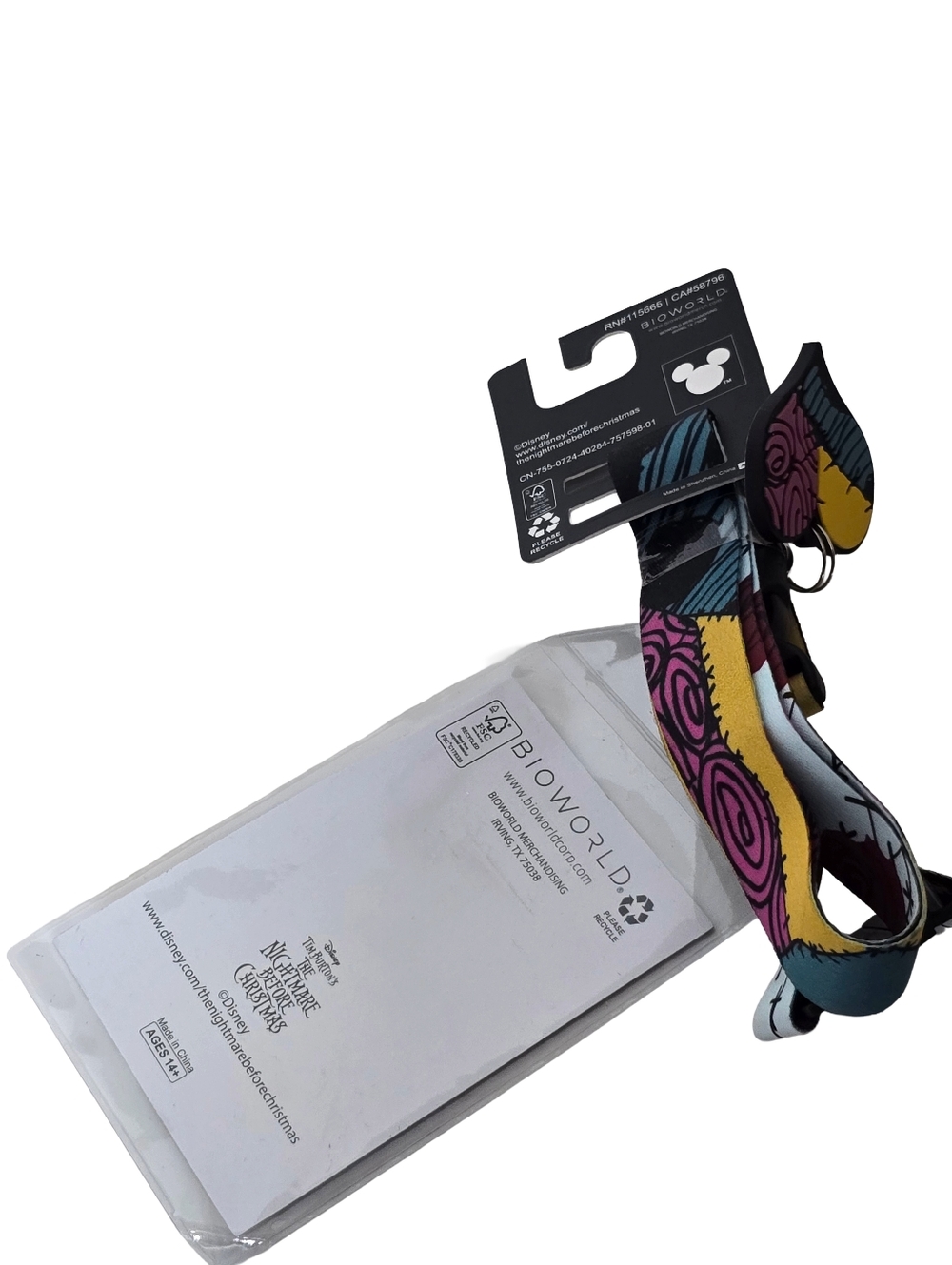 Bioworld Disney Nightmare Before Christmas Sally Lanyard ID Holder NWT - Picture 3 of 4